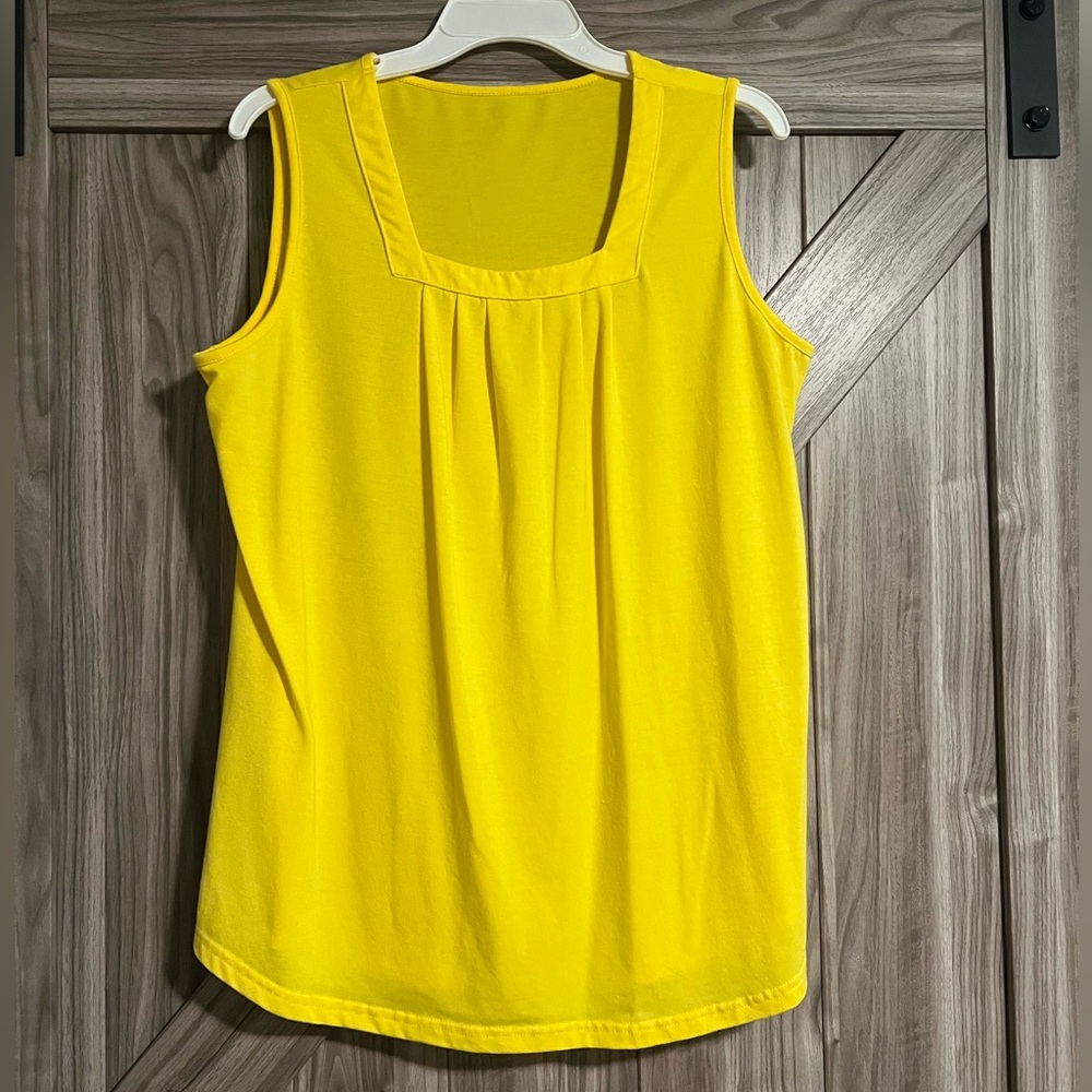 Yellow Sleeveless Women's Top